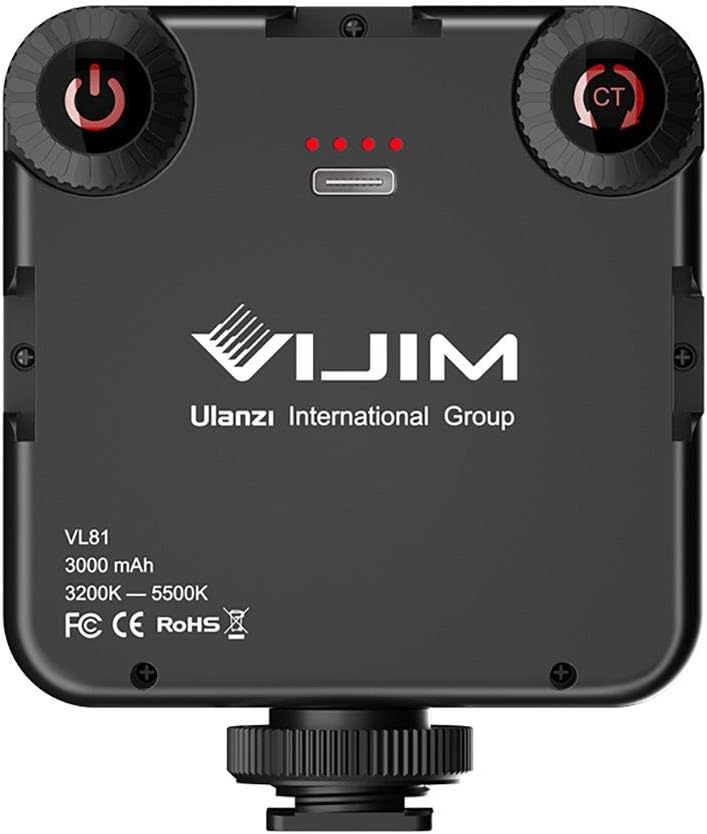 Ulanzi VIJIM VL81 Bi-Color Mini LED Lampe für Smartphone und Kamera mit einstellbare Farbtemperatur
