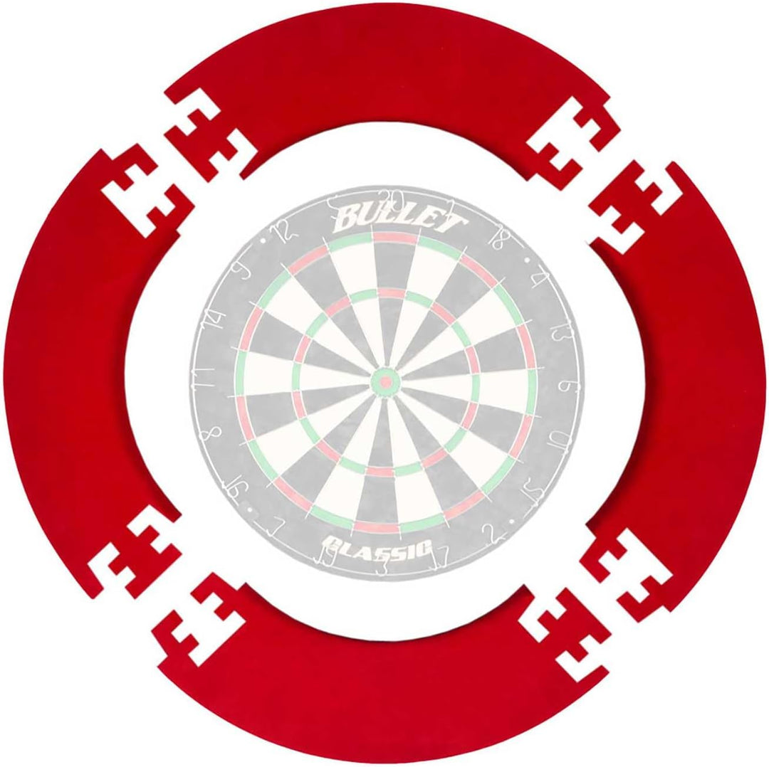 BULLET-Darts - 4-TLG. Dart Surround Ring - Dartscheibe Schutzring - verhindert Schäden an Wänden und