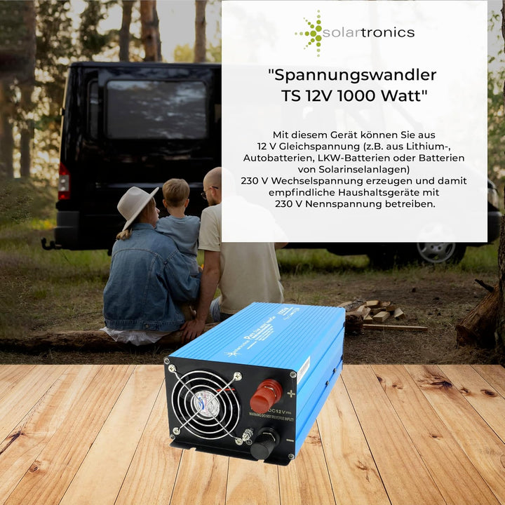 Spannungswandler 1000 Watt Reiner Sinus TS1000 12-230V