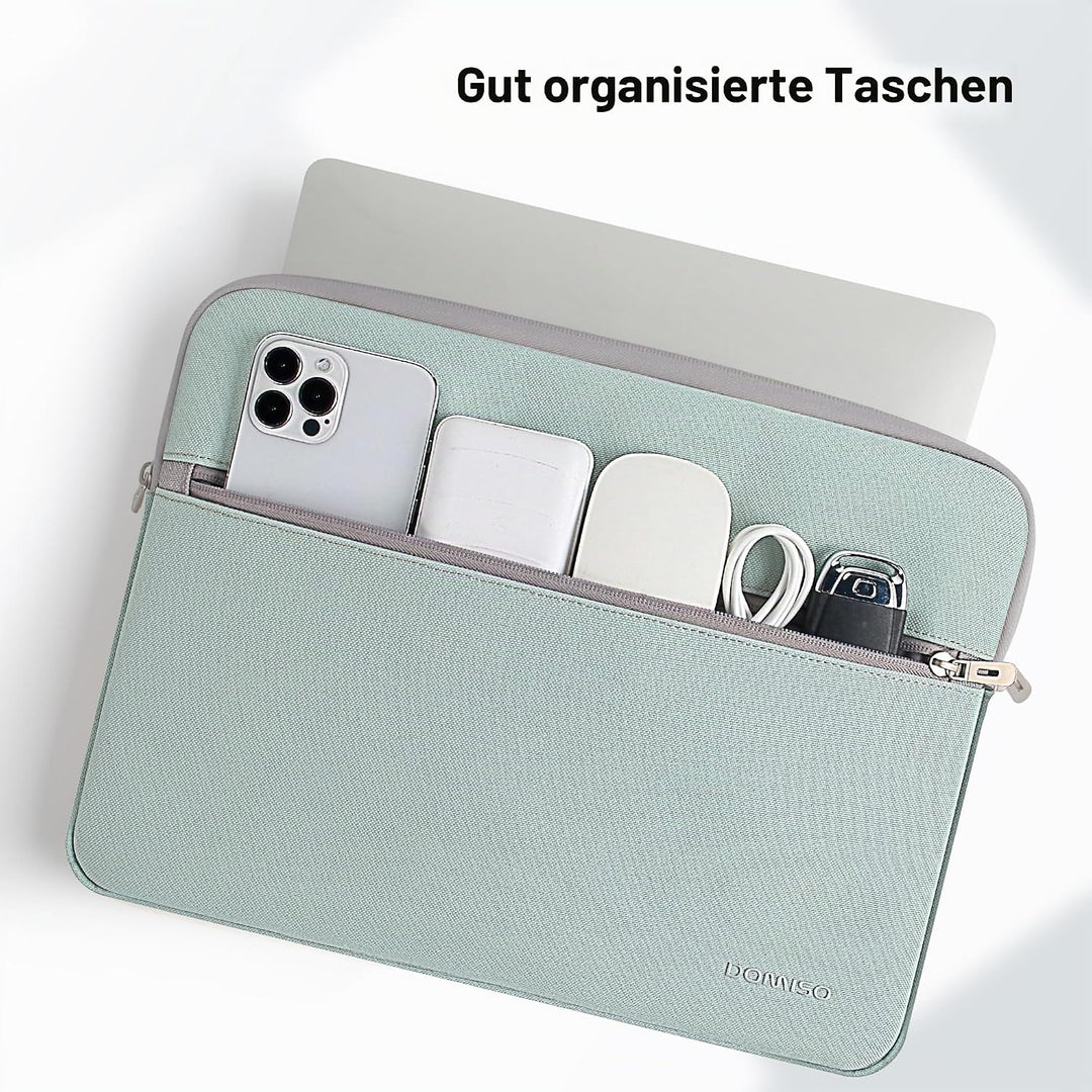 DOMISO Laptoptasche 17-17.3 Zoll Laptop Hülle Gepolsterte Notebook Tasche für Dell XPS 17, LG gram 1