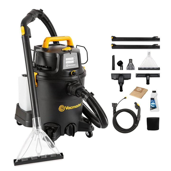 Vacmaster VK1323PFR 1300W 23L 3-in-1 Waschsauger Nass Trockensauger mit Dual-Tank-Design,Bodenreinig
