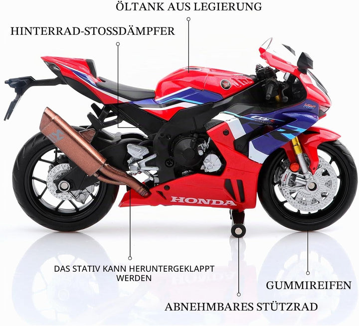 TOKAXI 1/12 Massstab Honda CBR 1000RR Diecast Spielzeugmotorräder, Honda Motorradmodell, CBR1000RR M