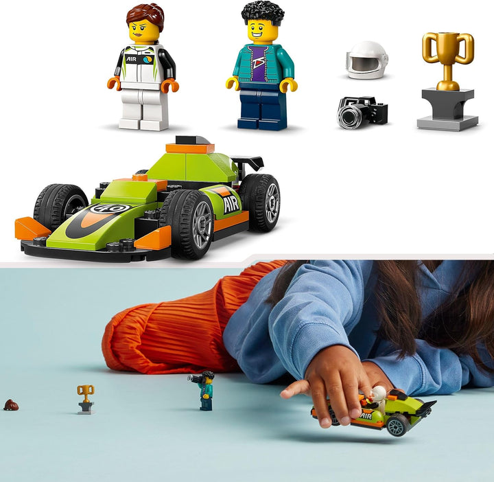 LEGO City Rennwagen, Spielzeug-Rennauto, klassischer Sportwagen, Geschenk für Kinder, Auto-Bauset fü