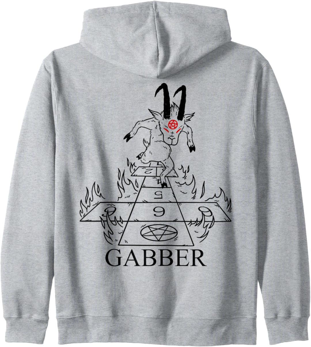Gabber Wear Okkult Uptempo Gabber Kapuzenjacke