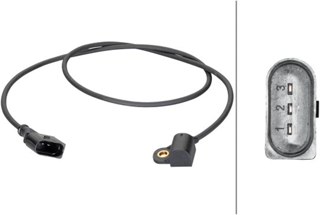 HELLA 6PU 013 122-701 Sensor, Nockenwellenposition - 3-polig - Kabel: 935mm