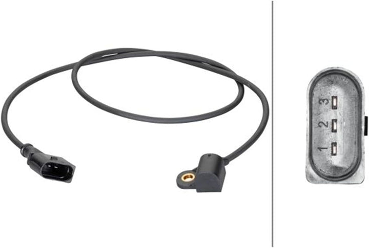 HELLA 6PU 013 122-701 Sensor, Nockenwellenposition - 3-polig - Kabel: 935mm