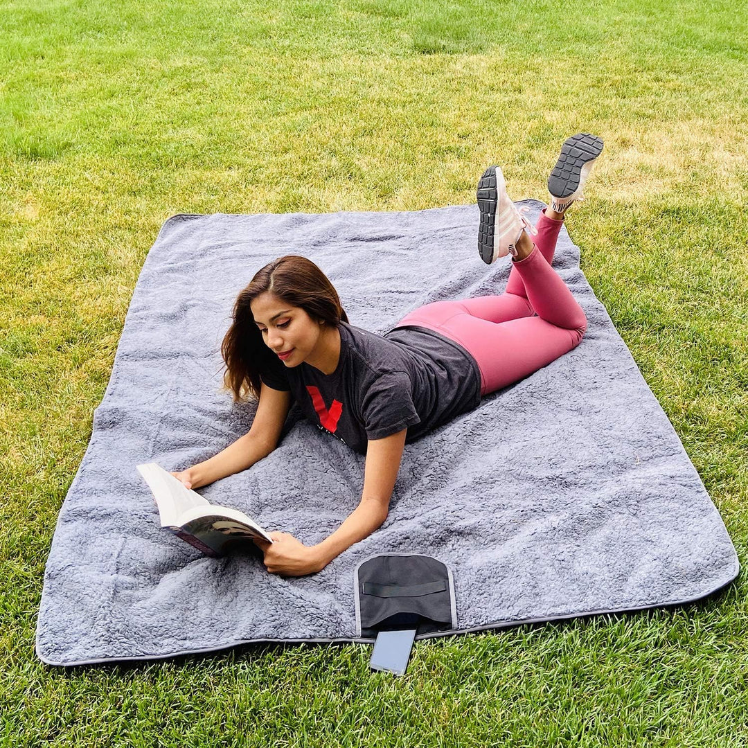 Kato Tirrinia Camping Decke wasserdicht, wasserdichte Picknickdecke Sherpa Outdoor Decke Sanddichte