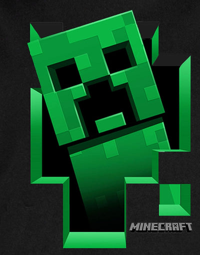 Minecraft Hoodie Jungen Kids Gamer Black Creeper Inside Hooded Jumper 7-8 Jahre