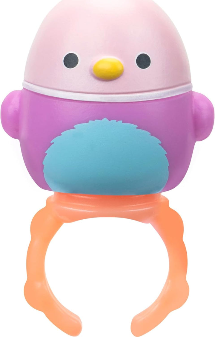 Squish-a-longs SQAL0269-14er Pack, enthält 14x 2,5 cm Mini-Squish mit 4X Accessoires, 1x Ring und 1x