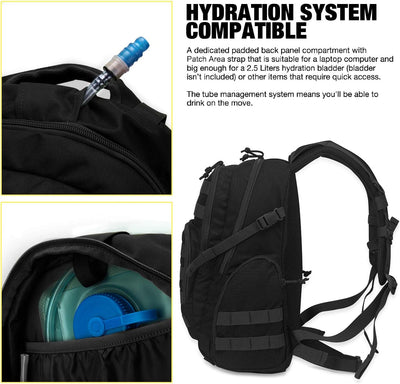 Mardingtop 25L Militär Rucksack Herren Arbeit für Taktischer Assault Wandern Reisen Outdoor