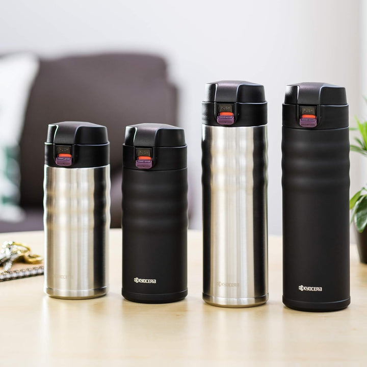Kyocera MB-12F BK (350 ml), FLIP TOP, schwarz Thermo-Trinkflaschen, Keramik, Kunststoff, 12 fluid_ou