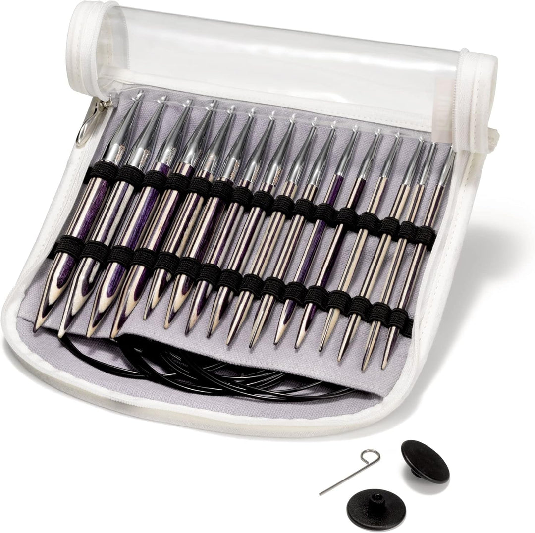 Prym, natur 223801 Rundstricknadel Set Lilac Streifen 4,0-10,0 mm, 4 mm bis 10 mm