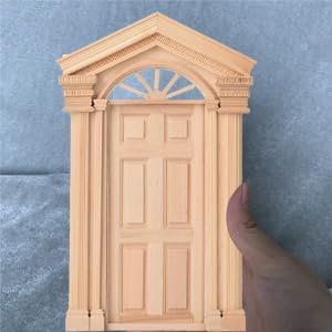 1:12 Puppenhaus Zubehör mini Holz DIY Tür Spielzeug Miniatur Simulation Möbel Set Puppenhaus Dekor T