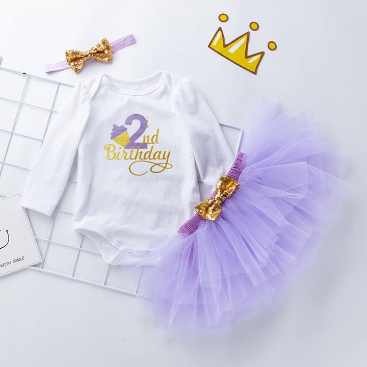 UUAISSO Baby Mädchen Mein 1. Geburtstag Outfits Kurzarm Cake Smash Rock Pailletten Tutu Prinzessin K