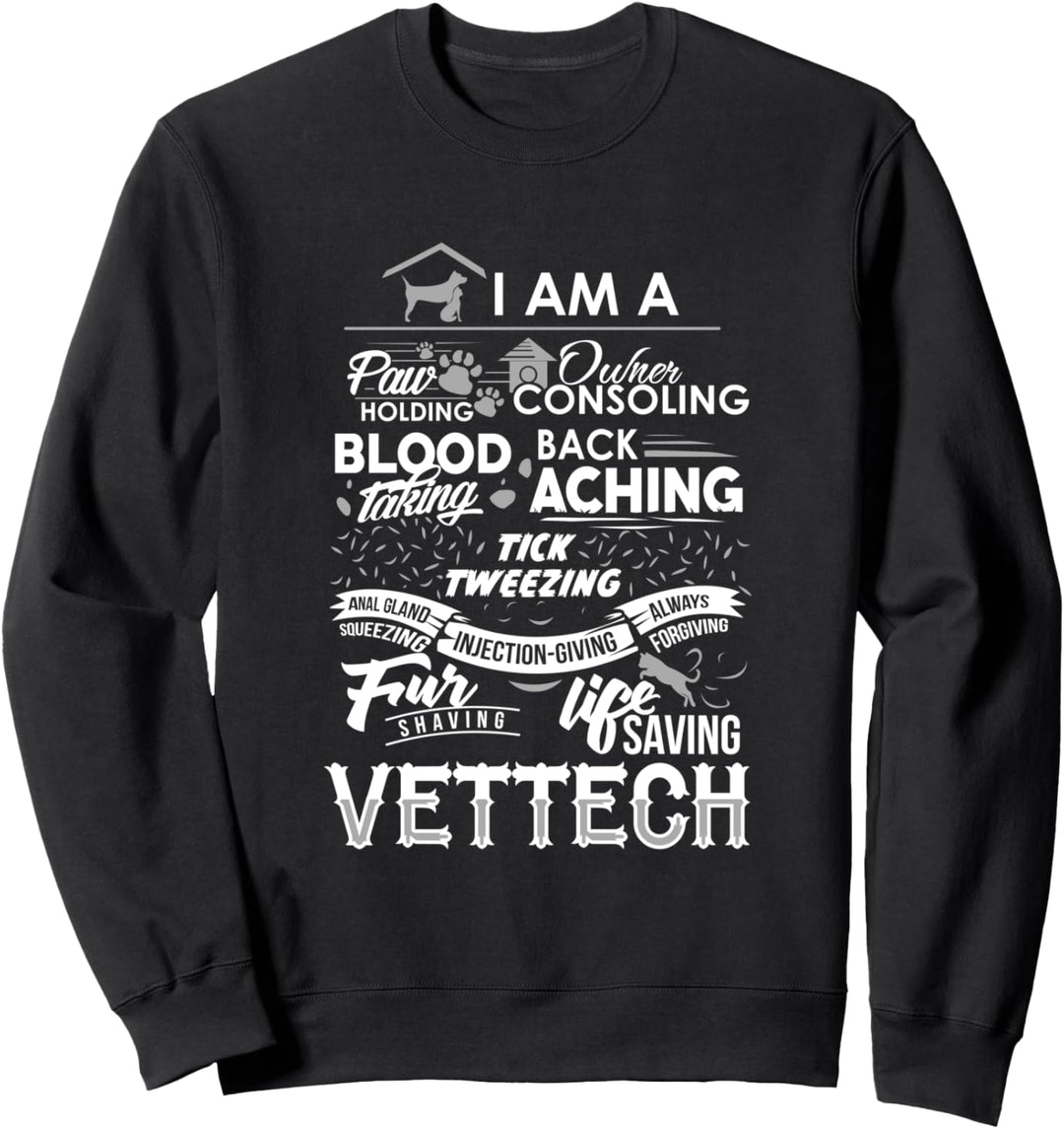 Ich bin ein Tierarzt Veterinär Student Arzt Lustiger Spruch Sweatshirt