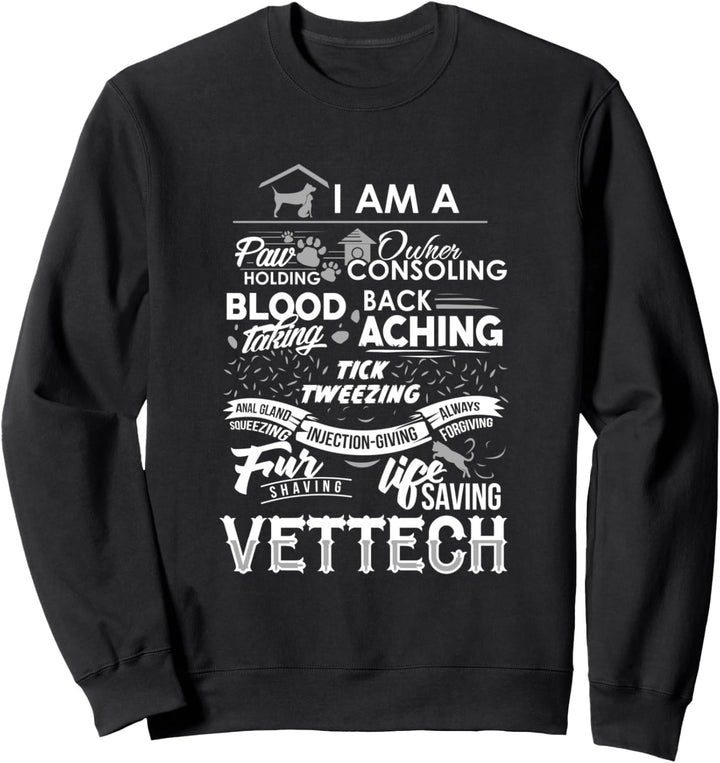 Ich bin ein Tierarzt Veterinär Student Arzt Lustiger Spruch Sweatshirt
