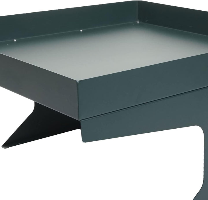 Mendler Mähroboter-Garage mit Pflanzkasten HWC-G60AM, Dach Unterstand für Rasenmäher, Metall 37x60x7