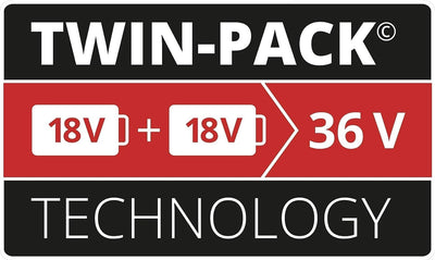 Original Einhell Akku PXC-Twinpack 2,5 Ah Power X-Change (Li-Ion, 18 V, 2x 2,5 Ah-Akkus, universell