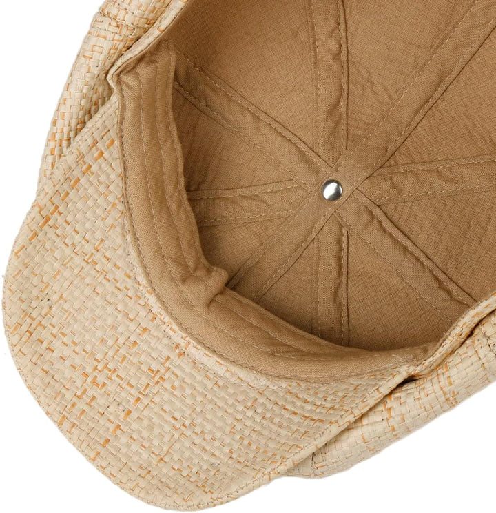Stetson Hatteras New Toyo Flatcap Schirmmütze Ballonmütze Strohcap Herren - mit Schirm Frühling-Somm