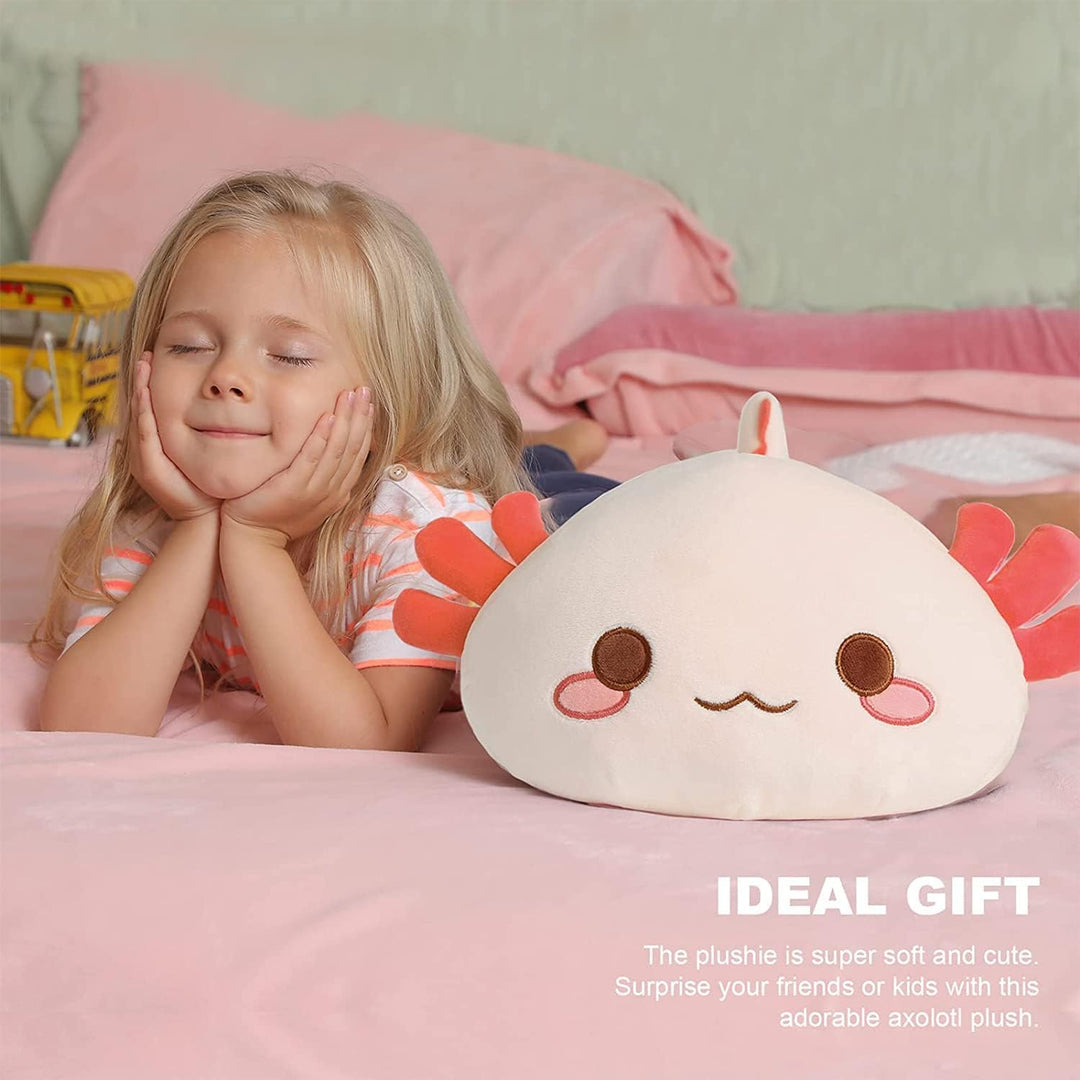 shownicer Plüschtier Axolotl Stofftier Kawaii Salamander Plüsch, Axolotl Kuscheltier Plüschkissen Sp