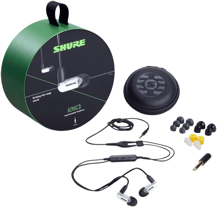 Shure AONIC 3 kabelgebundene Sound Isolating Ohrhörer, transparenter Klang, ein Treiber, In-Ear, abn
