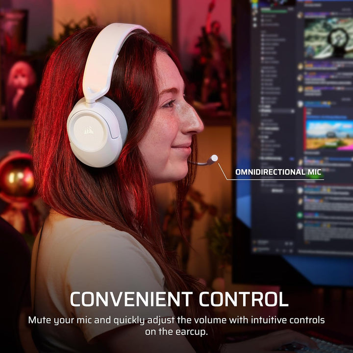 Corsair HS35 V3 Gaming-Headset, kabelgebunden, mit Mikrofon, PC/PS5/PS4/Switch/Xbox/Mac, leicht und