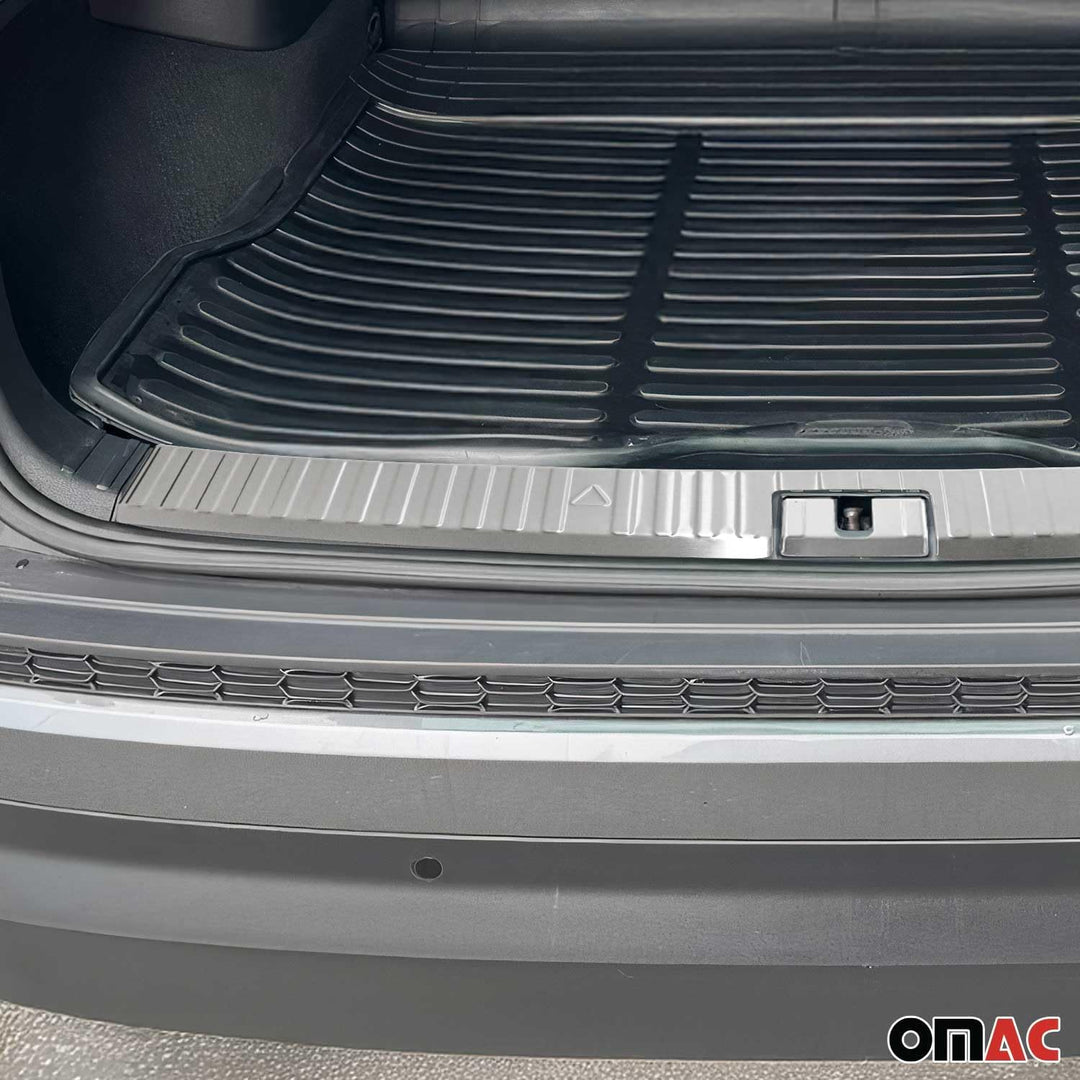 Ladekantenschutz Stossstangenschutz kompatibel mit Skoda Kodiaq NS7 2017-2023 Edelstahl Chrom Gebürs