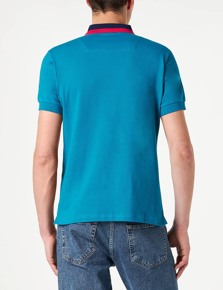 Replay Herren Poloshirt Kurzarm aus Baumwolle XL Petrol 182, XL Petrol 182