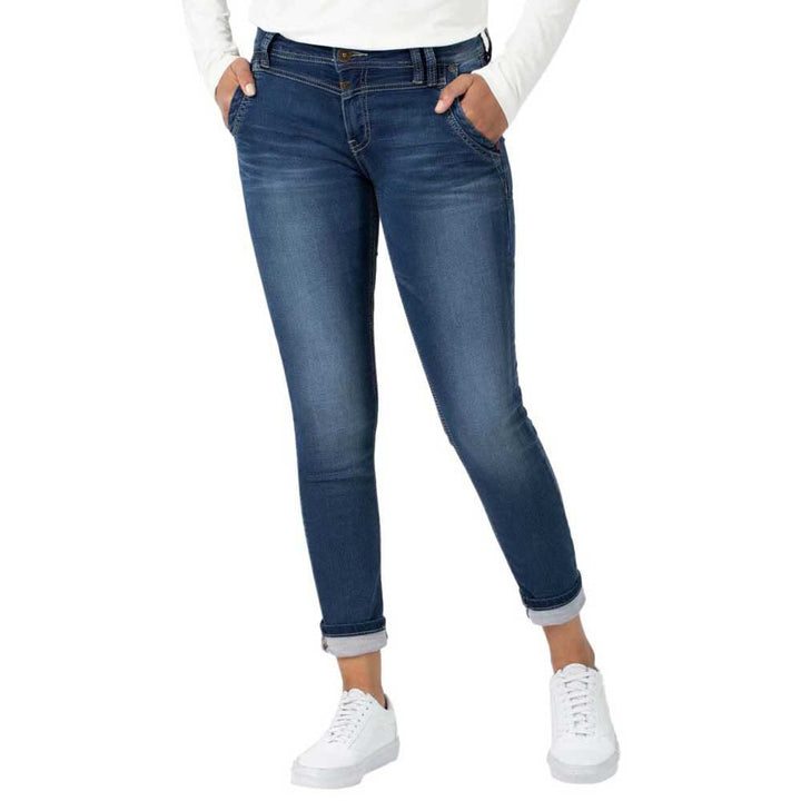 Timezone Damen Nalitz Slim Jeans 25W / 30L Blau (Blue Denim Wash 3041), 25W / 30L Blau (Blue Denim W