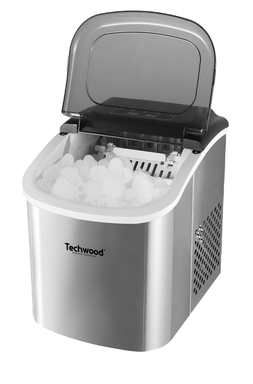 Techwood TMAG-1313 Eiswürfelmaschine, Edelstahl