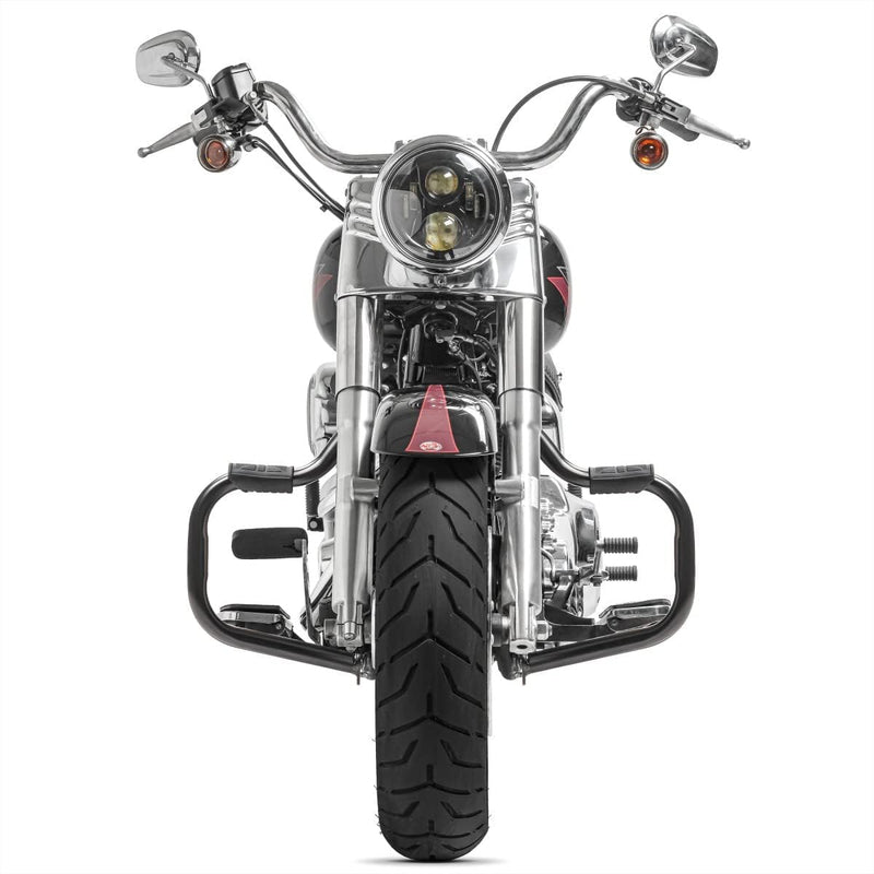 Sturzbügel für Harley Davidson Fat Boy 2000-2017 Mustache schwarz