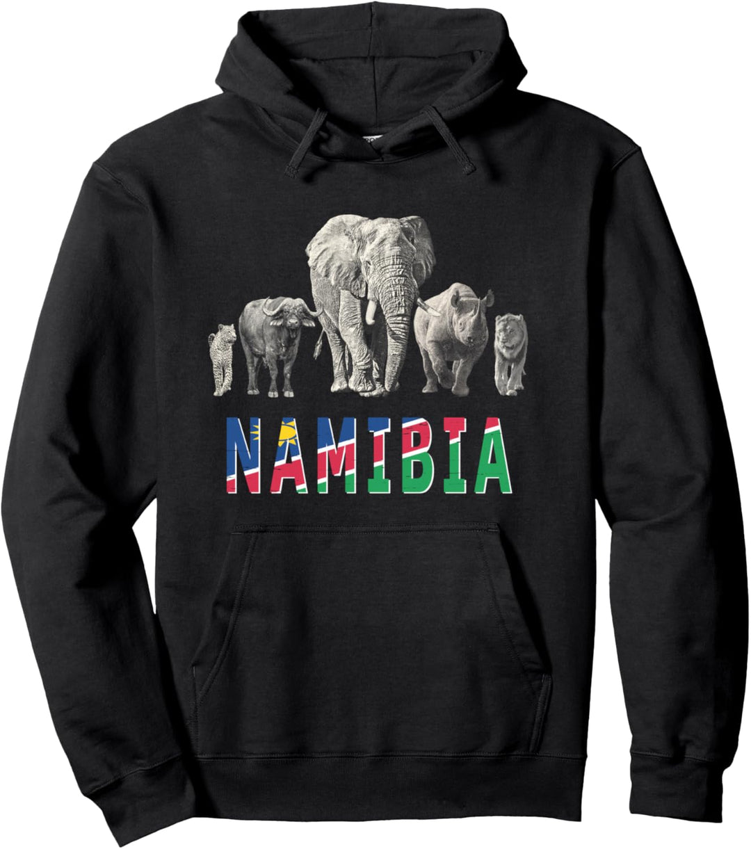 Big 5 Wildlife Design für Namibia Safari Pullover Hoodie