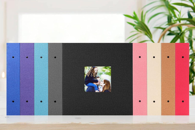 Lanpn Fotoalbum 10x15 1000, Extra Grosses XXL Leinen Einstecken Einsteckalbum für Hoch und Querforma