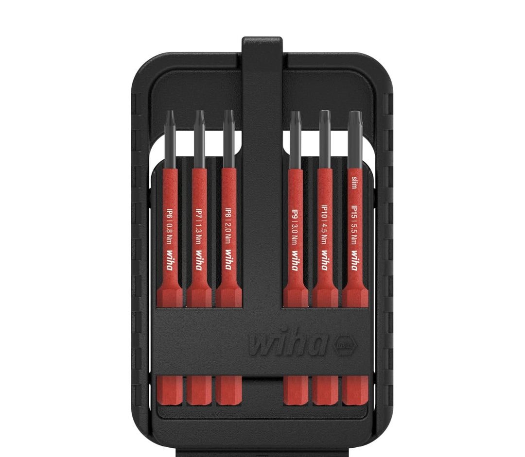 Wiha 43155 electricTORX Plus 6-TLG. in slimBit-Box Bit Set Rot Torx Plus, 6tlg.