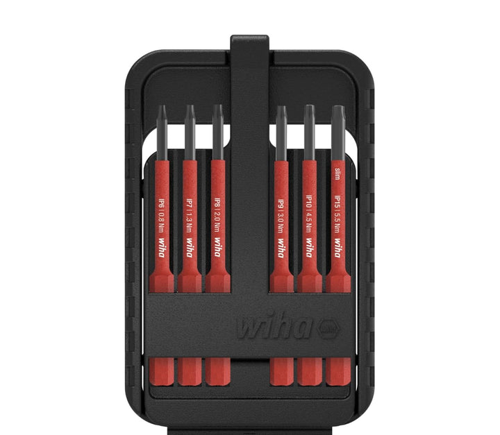 Wiha 43155 electricTORX Plus 6-TLG. in slimBit-Box Bit Set Rot Torx Plus, 6tlg.
