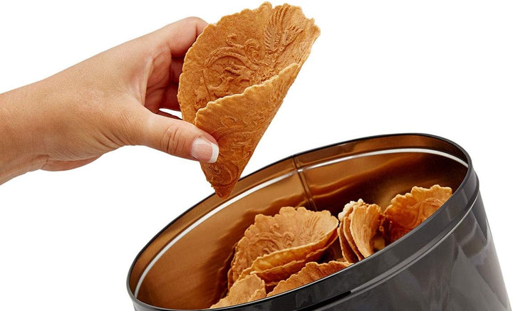 Cloer 2632 Hörncheneisen mit Ostfrieslandwappen für hauchdünne, knusprige Hörnchen, 750 W, Backfläch