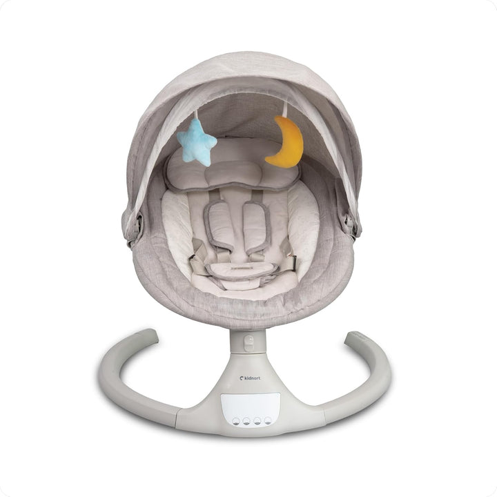 Svaie Babywippe elektrisch Babyschaukel bis 9 kg mit Fernbedienung Bluetooth 5 Schaukelstufen Batter