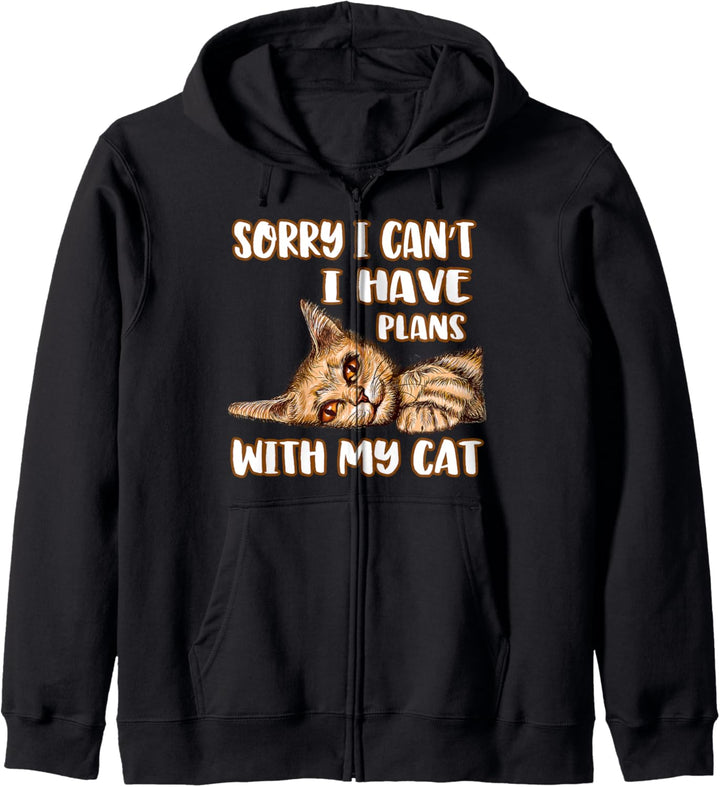 Entschuldigung, ich kann keine Pläne mit meiner Katze haben Kapuzenjacke