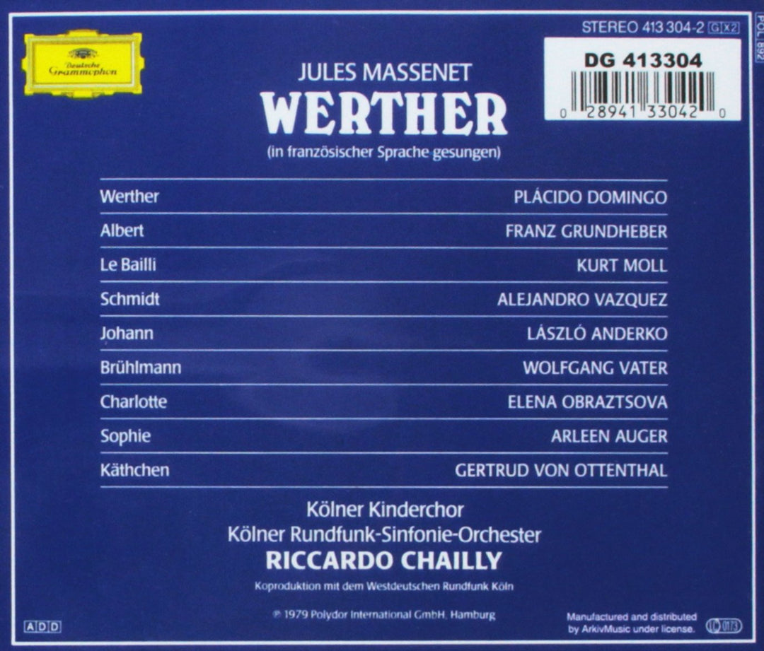 Werther, Audio-CD