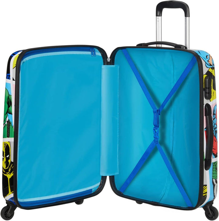 American Tourister Marvel Legends - Spinner M Koffer, 65 cm, 62.5 L, Mehrfarbig (Marvel Pop Art) Meh