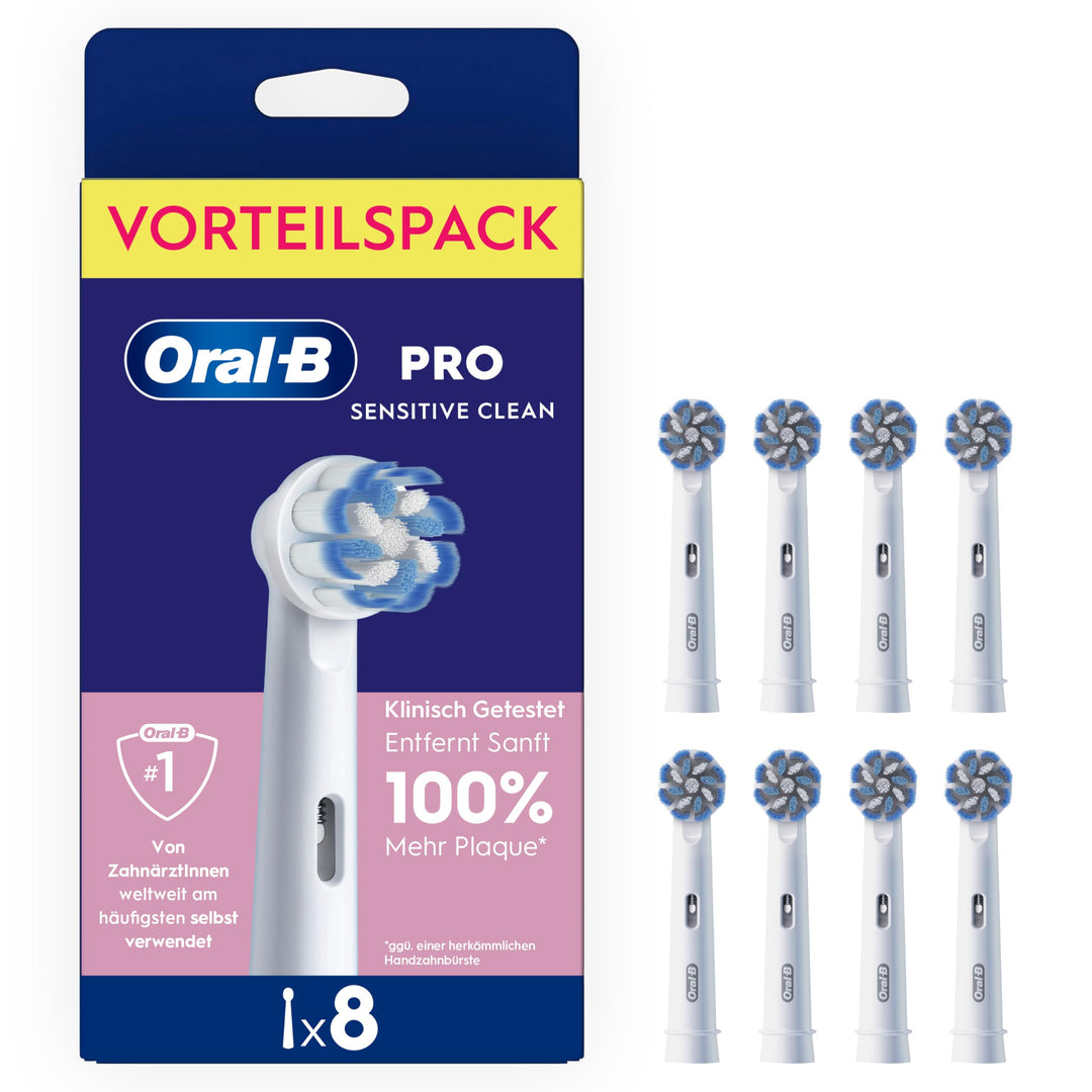 Oral-B Pro Precision Clean Aufsteckbürsten für elektrische Zahnbürste, 8 Stück, Zahnreinigung mit in