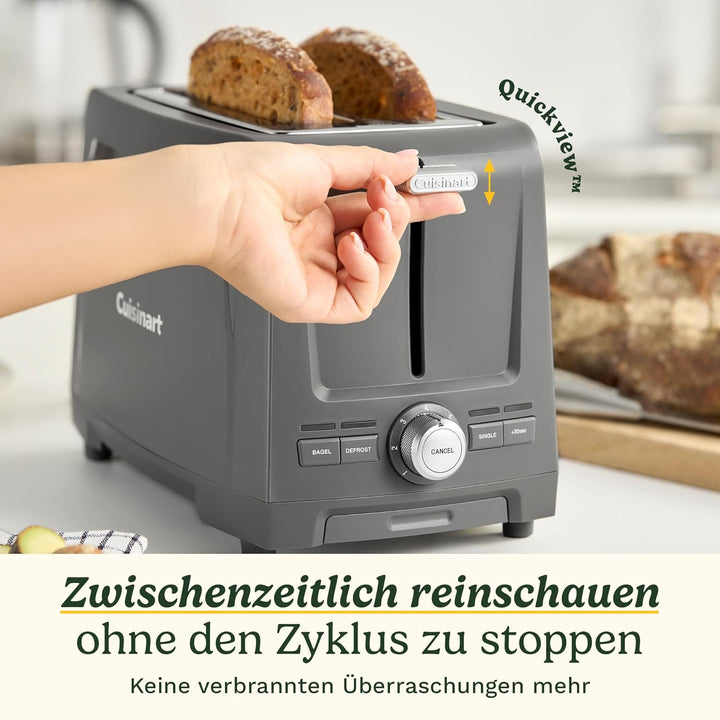 Core Collection 2 Slice Plastic Toaster 2 Scheiben (CC) Stein Grau, 2 Scheiben (CC) Stein Grau