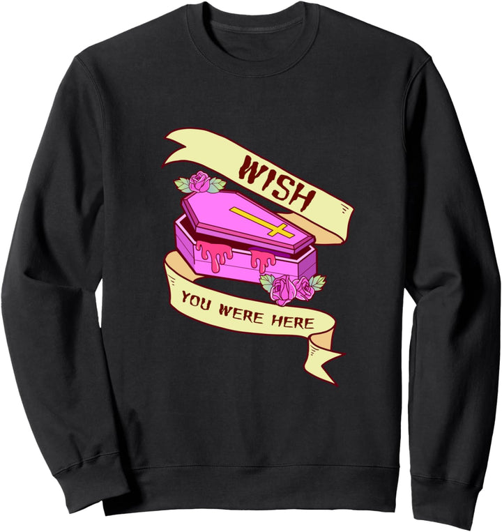 You Were Here Pastel Goth Coffin Sweatshirt