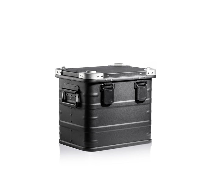AluVault 029L – Alubox mit Deckel, Aluminium Aufbewahrungsbox, Alukiste, Spritzwassergeschützt, Stau