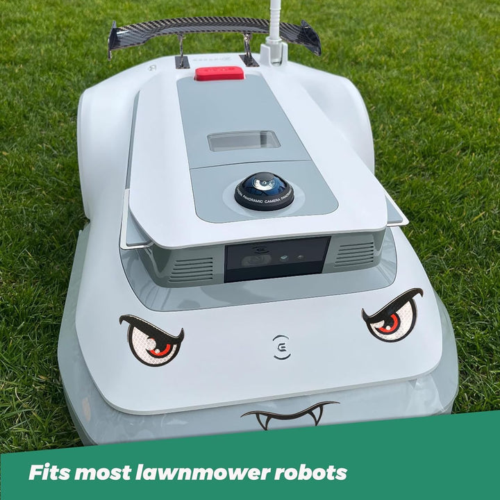 IKSAMY Mähroboter Deko, Worx Tuning - Aufkleber Mähroboter I Mähroboter Spoiler I Heckflosse für Wor