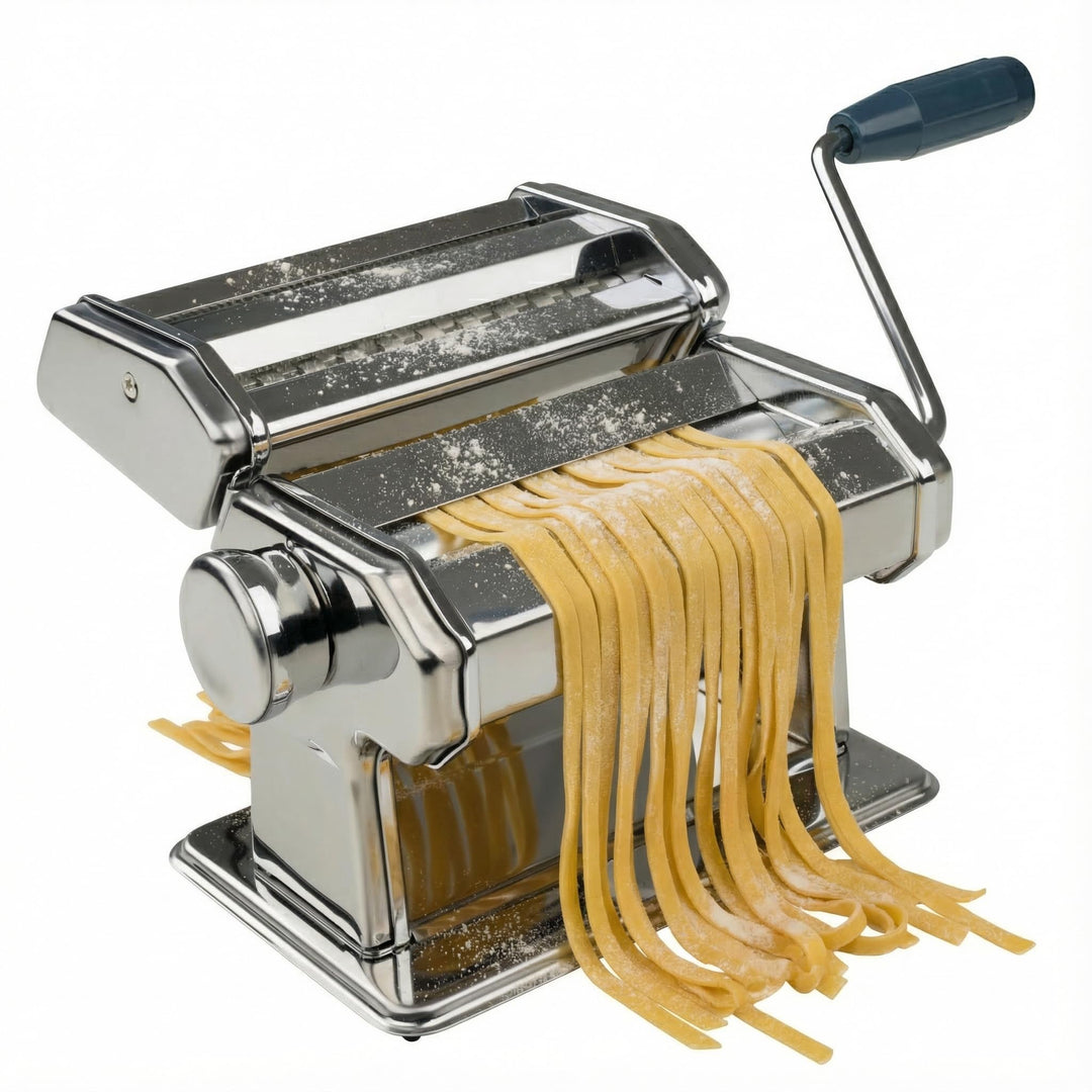 Fackelmann #easyprepare Nudelmaschine für leckere Pasta – Aufsätze für Lasagneblätter, Tagliatelle &