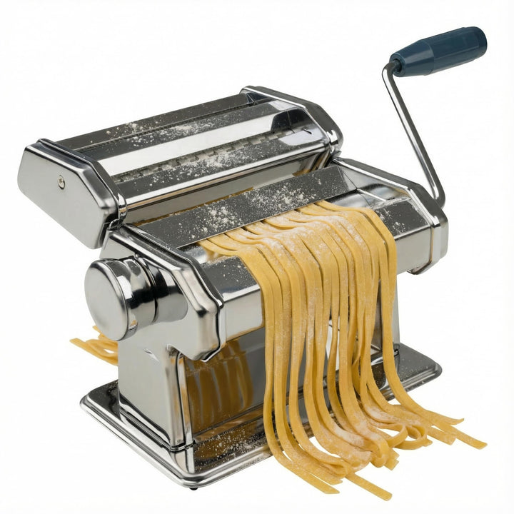 Fackelmann #easyprepare Nudelmaschine für leckere Pasta – Aufsätze für Lasagneblätter, Tagliatelle &
