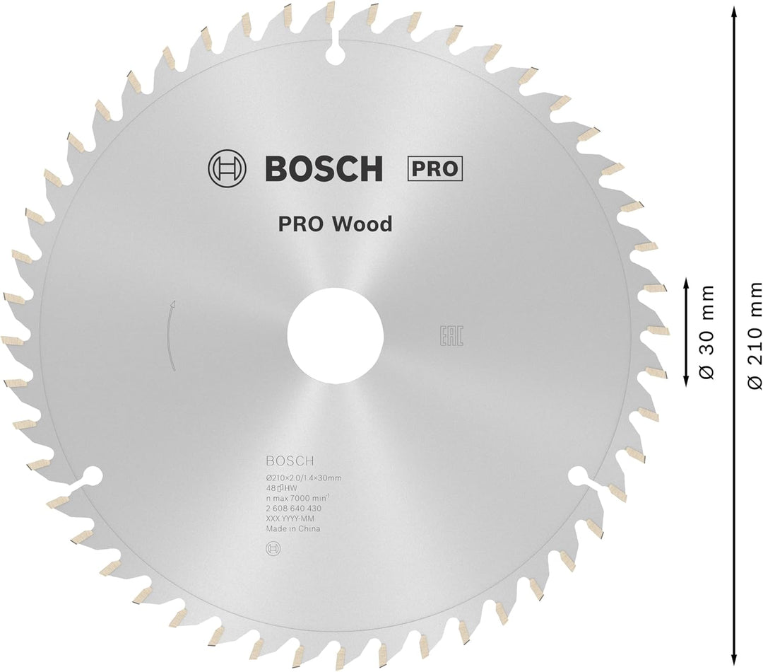 Bosch Accessories Bosch Professional 1x Kreissägeblatt Optiline Wood (Sägeblatt für Holz, Ø 210 x 30