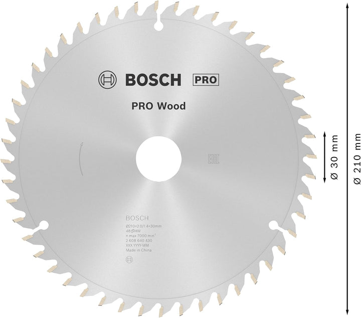 Bosch Accessories Bosch Professional 1x Kreissägeblatt Optiline Wood (Sägeblatt für Holz, Ø 210 x 30