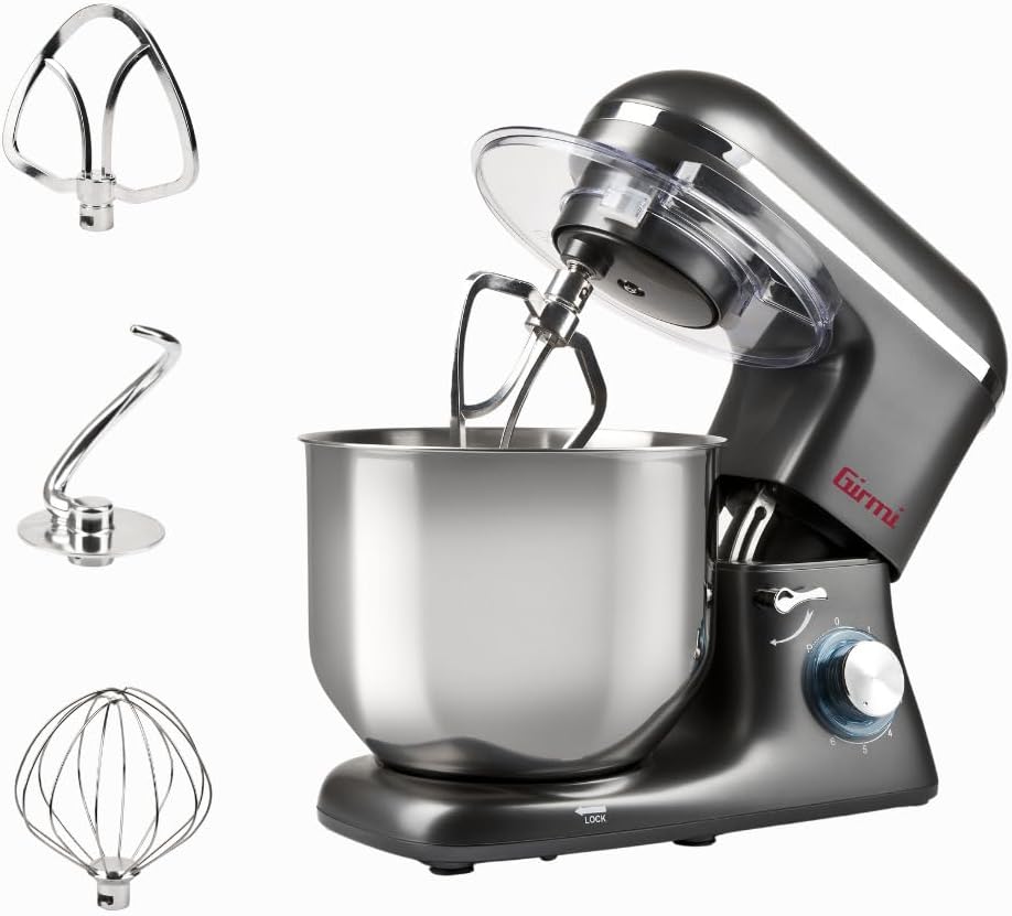 Girmi IM46 Knetmaschine Gastronomo 8 l, Teige von max. 3 kg, Leistung: 1400 W (max. 1800 W), IM4600,